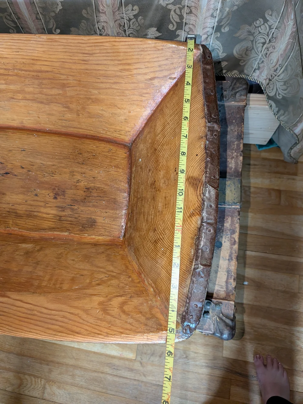 STUNNING ANTIQUE Wooden Dough Bowl